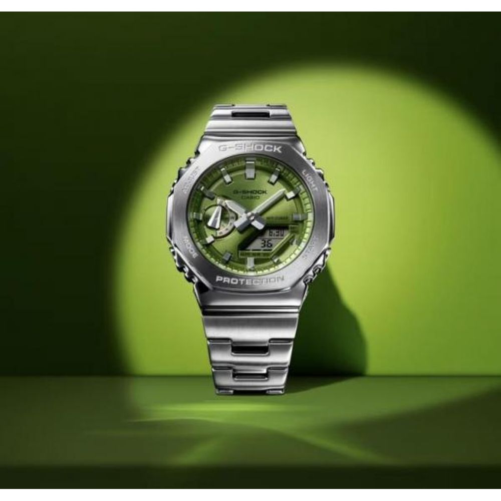 G-Shock GM-2100 (All working) Silver Green