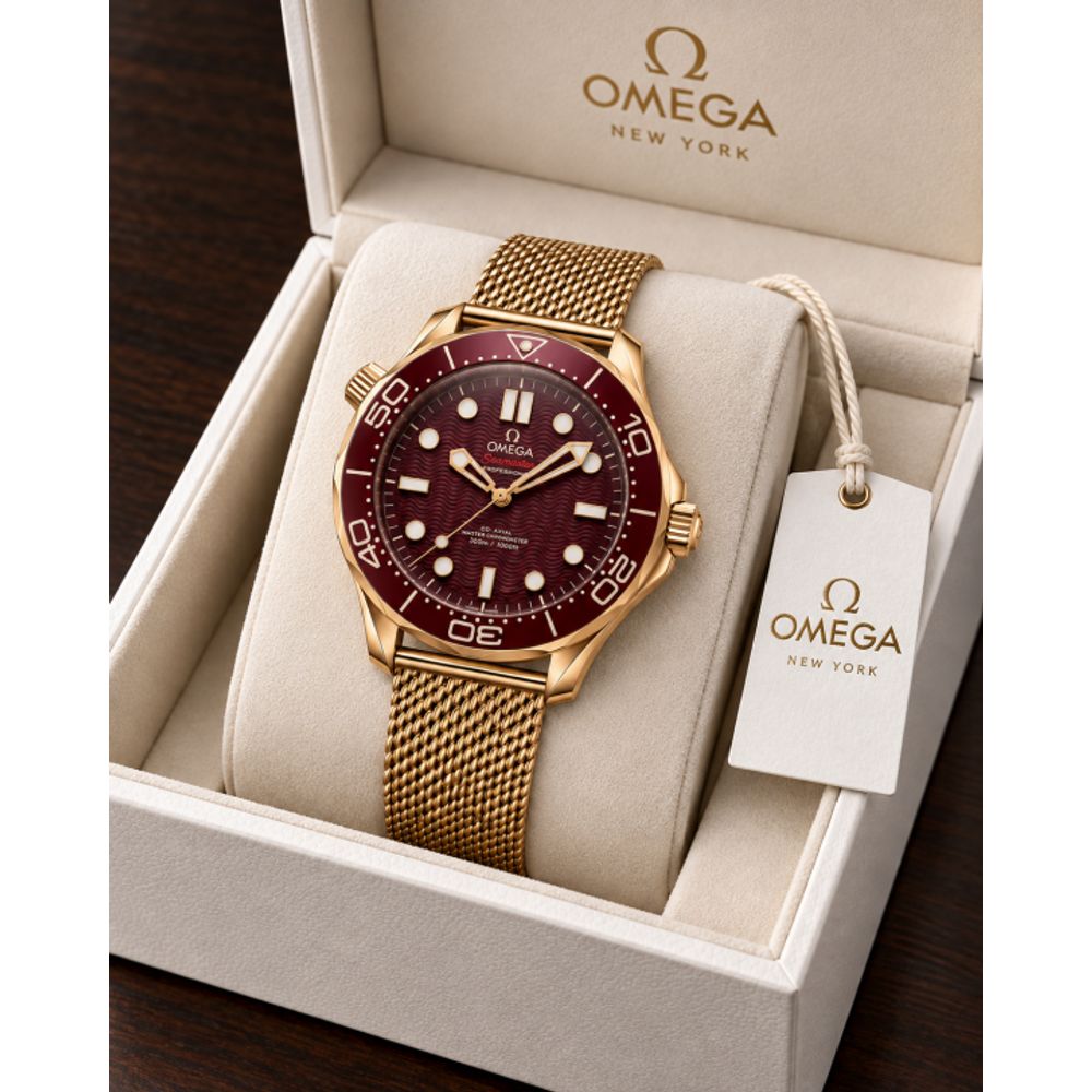 Omegha seamaster diver 300M automatic gold