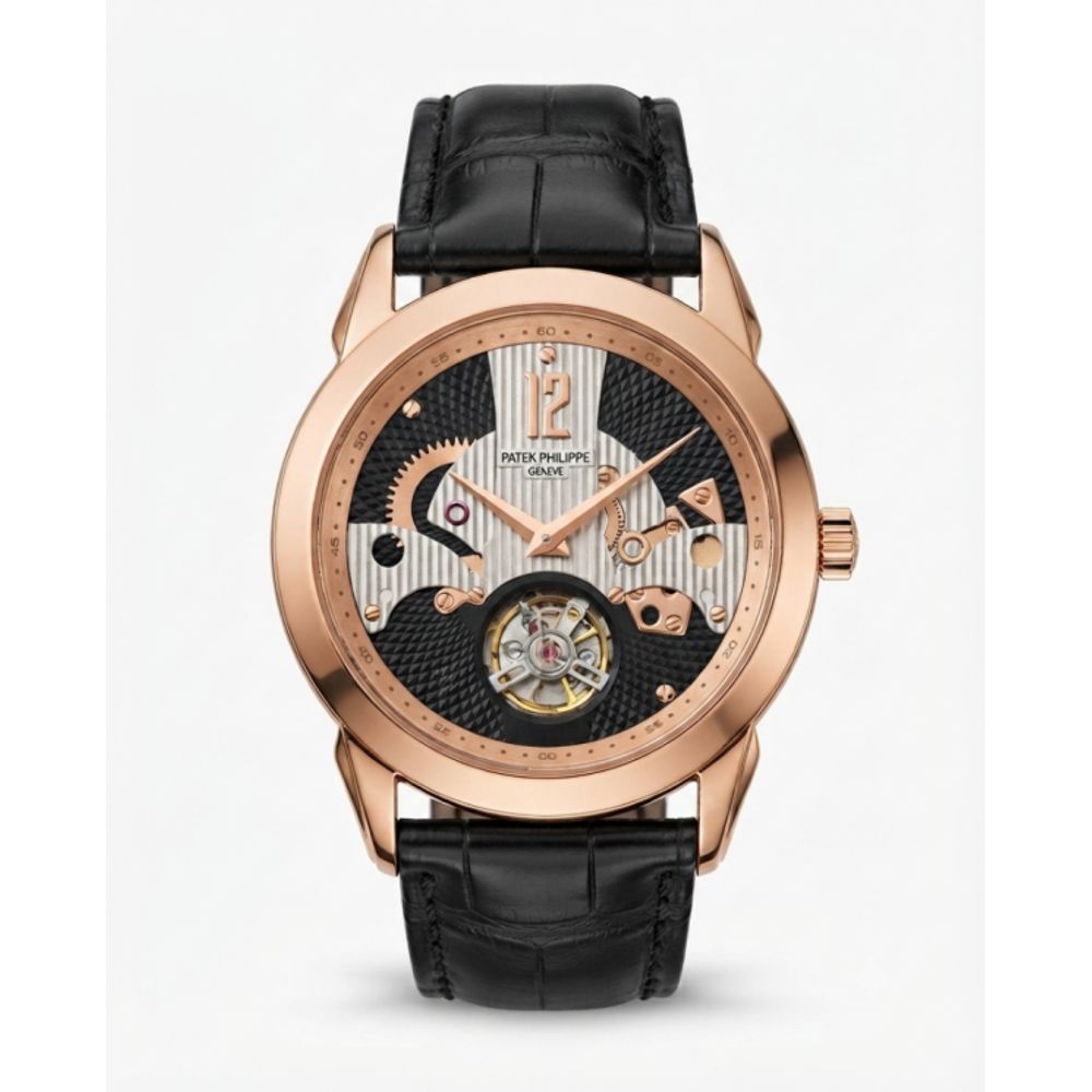 Patek Phillipe Peacock Witness Tourbillon Copper Black Dial