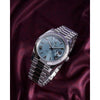 Rolee_x Oyster Perpetual Day Date 40 Battery Silver-SkyBlue