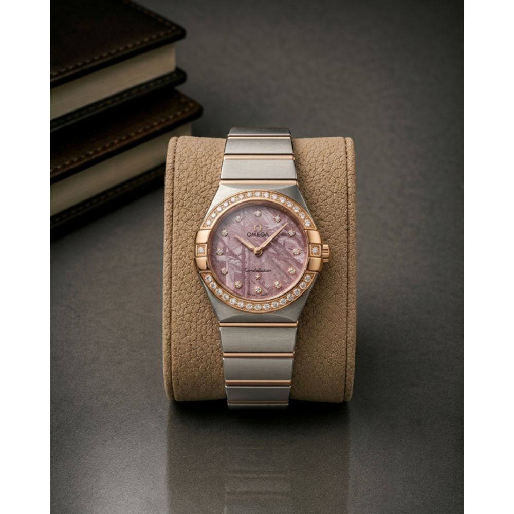 Omeg_ga Constellation Quartz luxury watch dimond