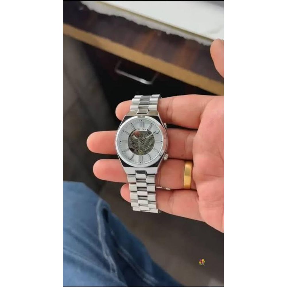CITIZE N TSUYOSA AUTOMATIC SILVER WHITE 371