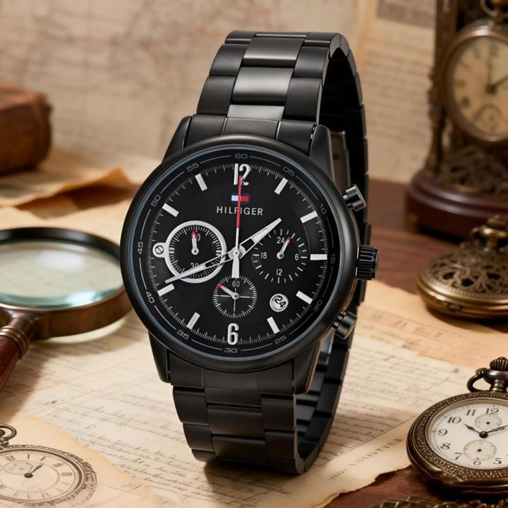 TOMMY HILFIGAR EVAN CHRONOGRAPH STORE ARTICLE 592
