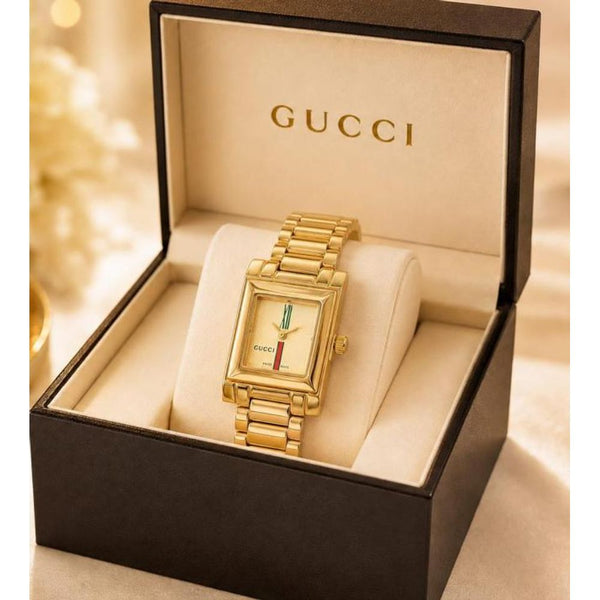 GuchiWomen Square G Frame Gold