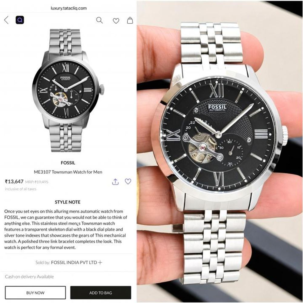Fossii_l Townsman Automatic ME3107