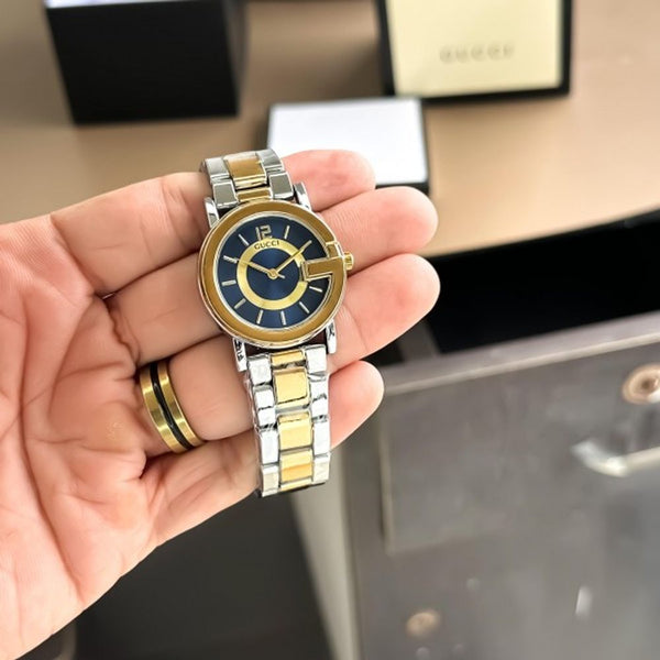 GUCHI LADIES BLUE DAIL WATCH
