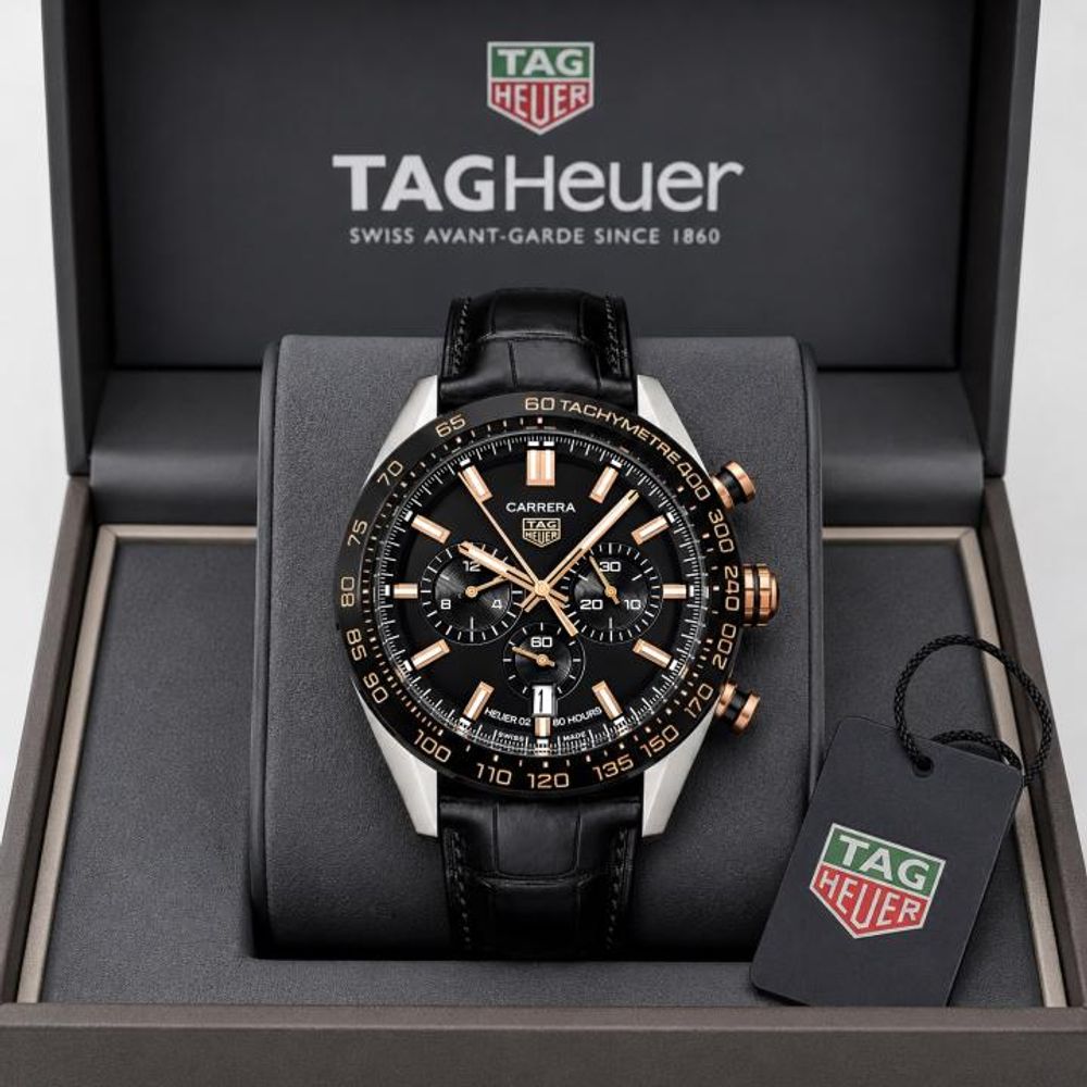 TAG Heueer Carrera Sport Chronograph black and brown