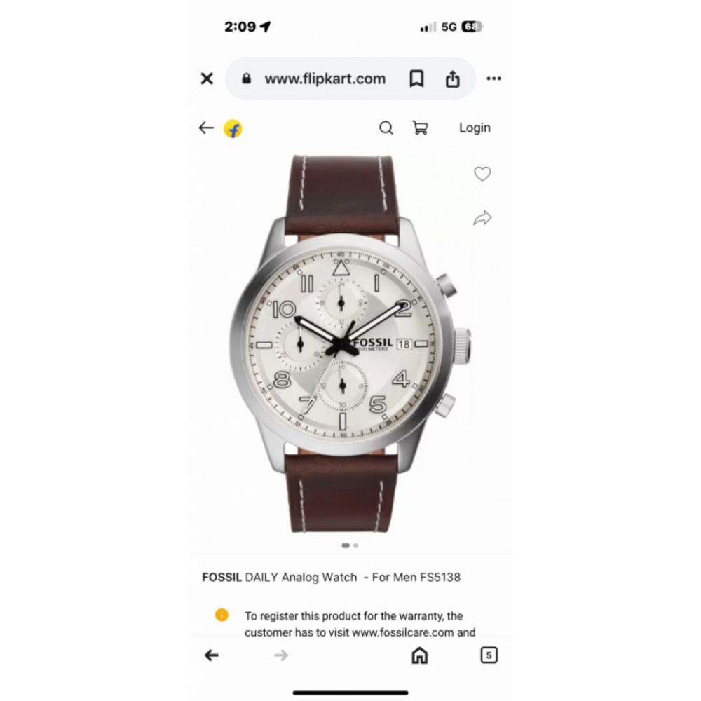 Fossi FS5138 100 Meter Chronograph