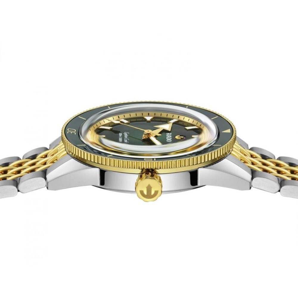 Raddo Captain Cook Automatic watch 2 ton gold green