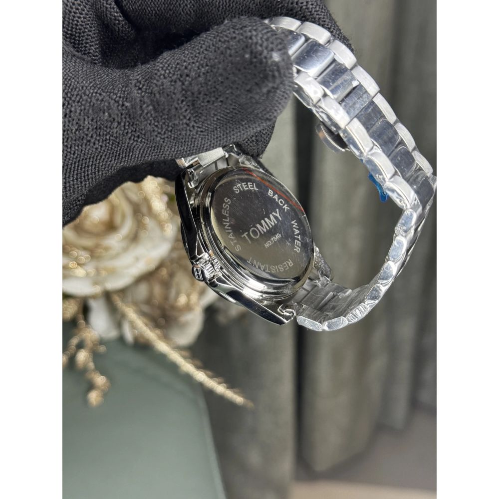 Tommy Hilfige r Bruce Silver Blue Premium Quartz Watch