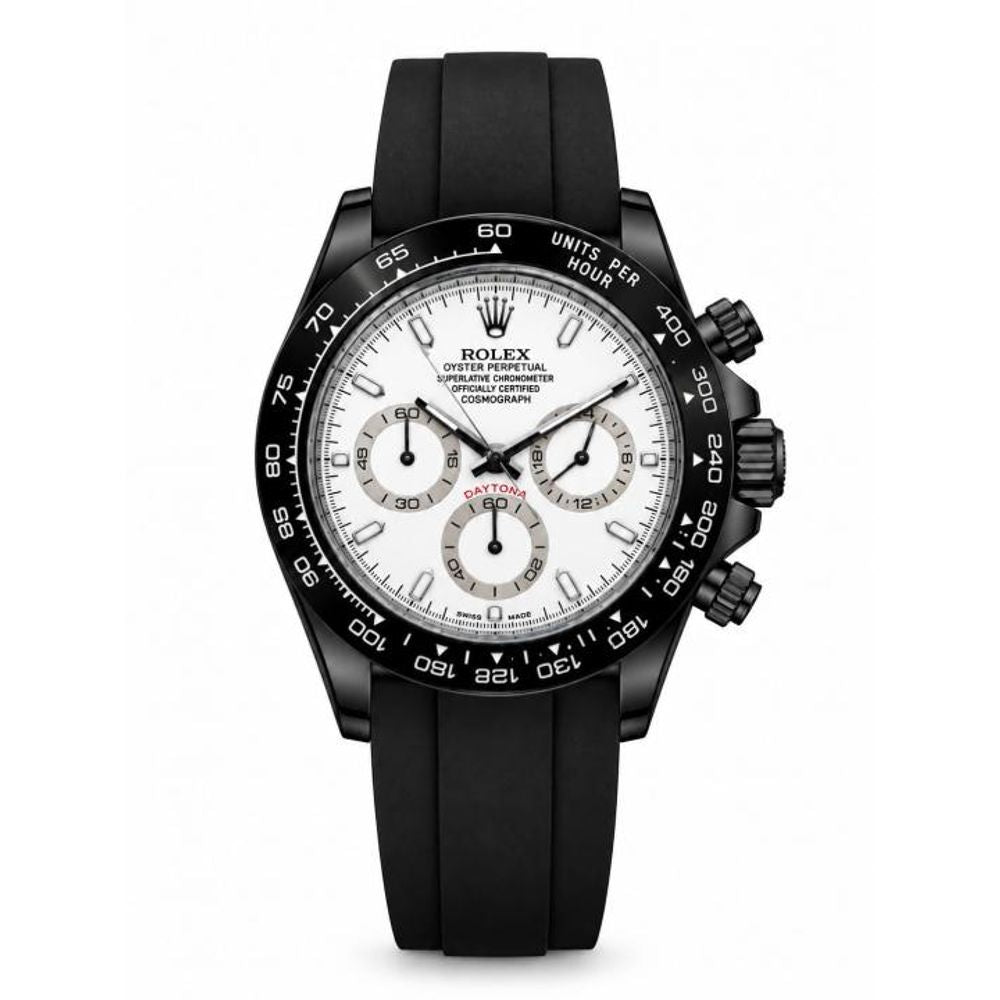 Roleex Daytona Rubber White Dial Heavy Quality