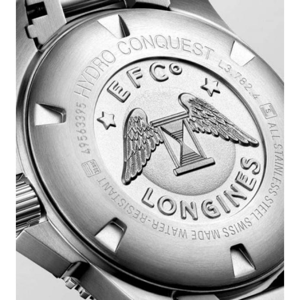 Longine Hydro conquest AUTO SILVER GREEN HVY 37