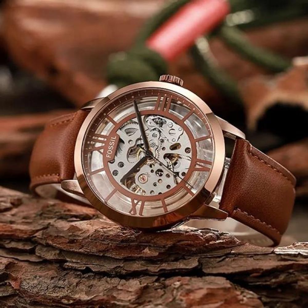 Fosil Townsman Brown-Copper