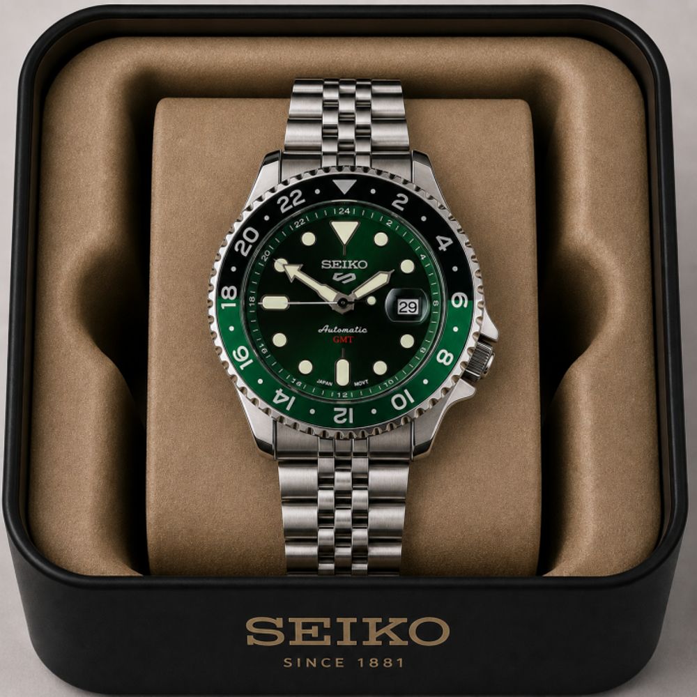 Seiko GMT Mens Quartz watch
