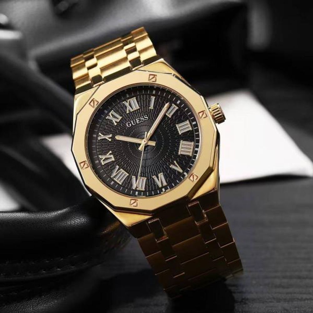 Guess Mens Solid Analog Premium Watch
