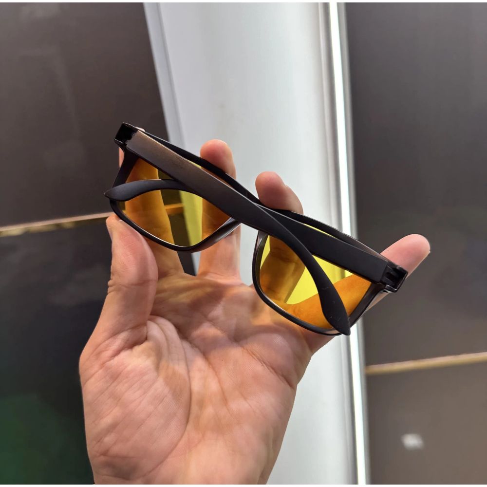 Oakley Matt Black Yellow Premium Shades 3056