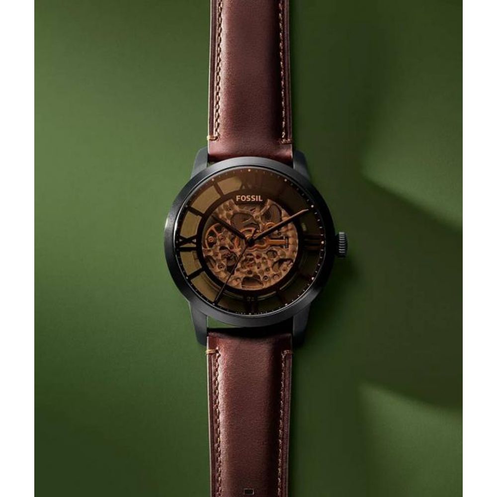 Fossii_l Townsman Brown-Black Automatic