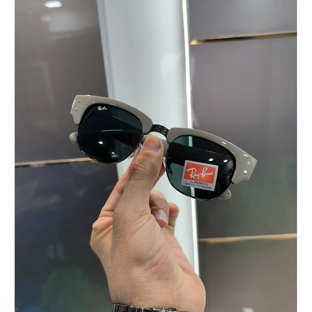 RayBan Clubmaster Grey Black Premium Shades 0316