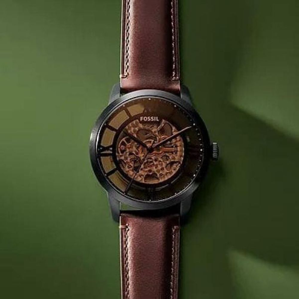 Fossii_l Townsman Brown-Black Automatic