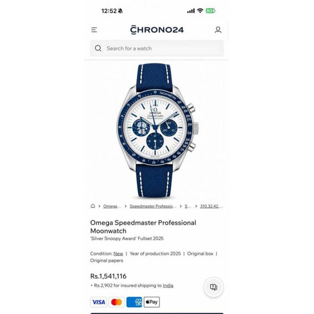 Omegg_a speedmaster Snoopy 50Th Anniversary