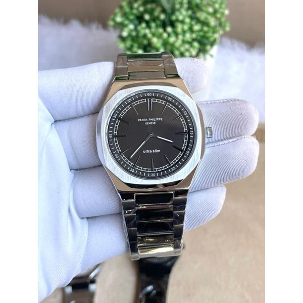 Patek Philipe Ultra Slim Silver Black AT508