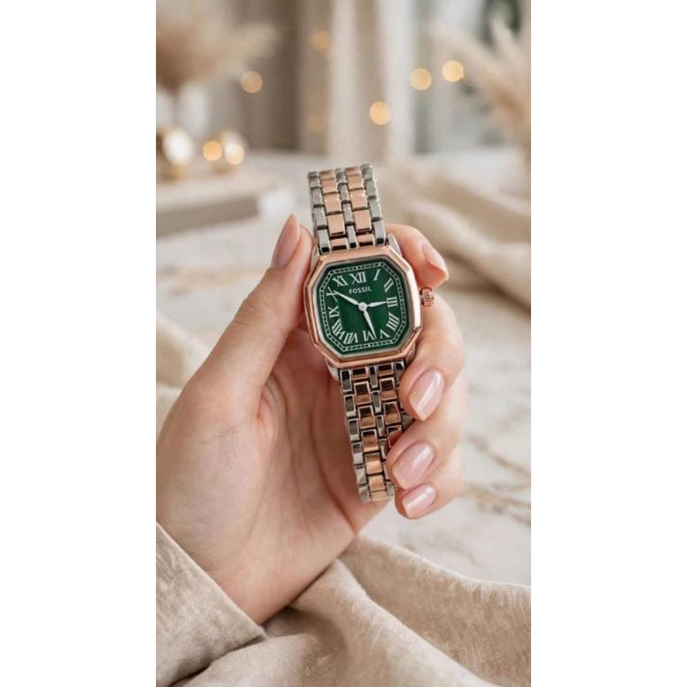 Fossiil Women Harlow Rosegold Two Tone Green