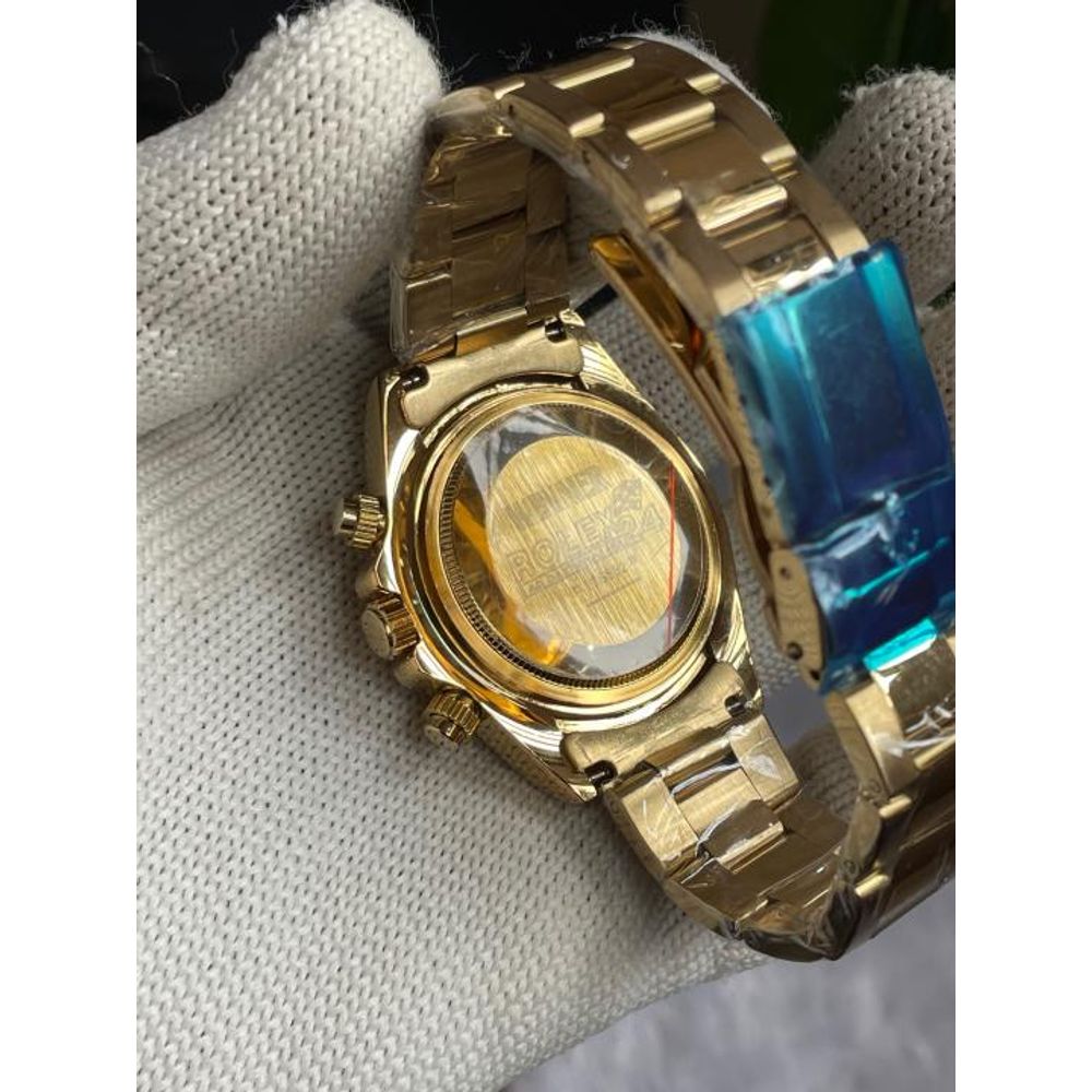 ROLLEX RAINBOW GOLD BLACK DIAL AT235