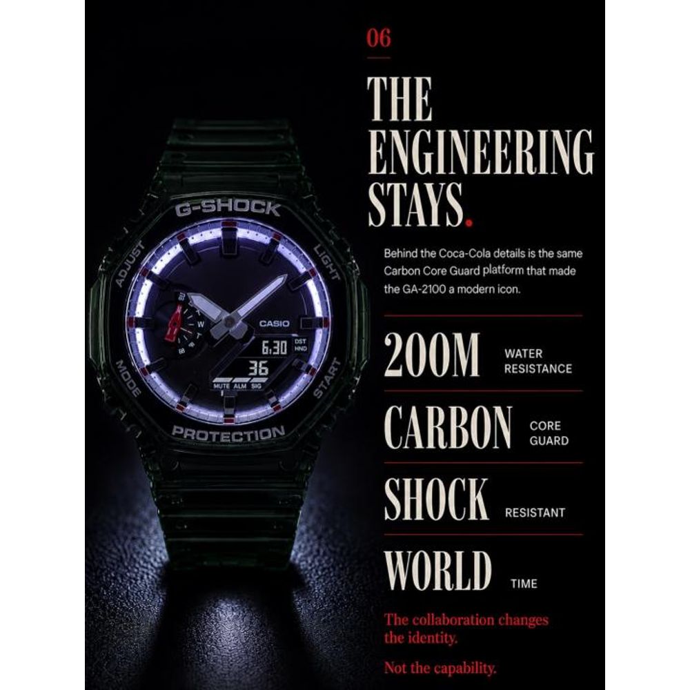 Casio G-Shock GA- 2100CC-3A Coca-Cola Collaboration