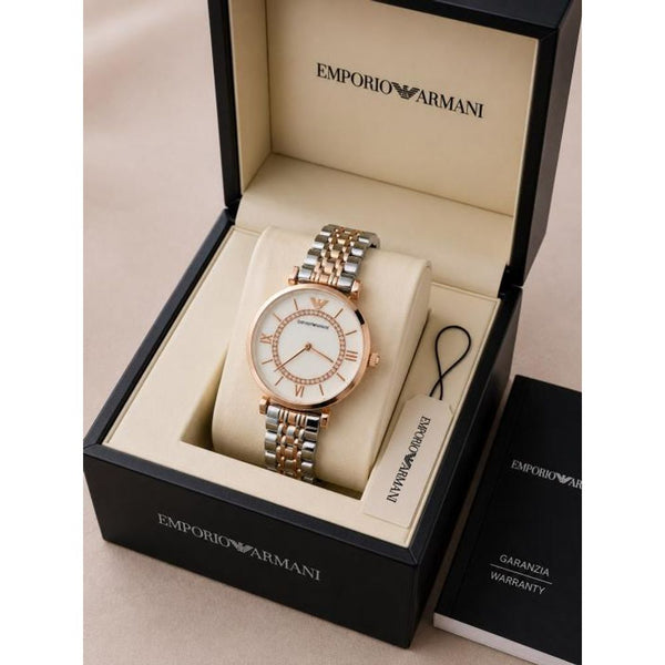 Emporio Armaann_i Classic  2 ton Copper white Ring