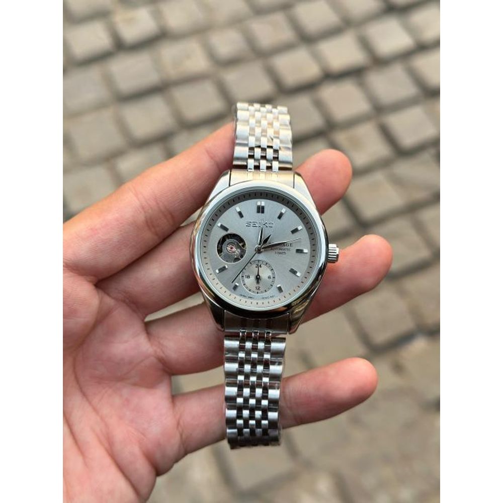 Seiko presage opne heart back open automatic ladieswach