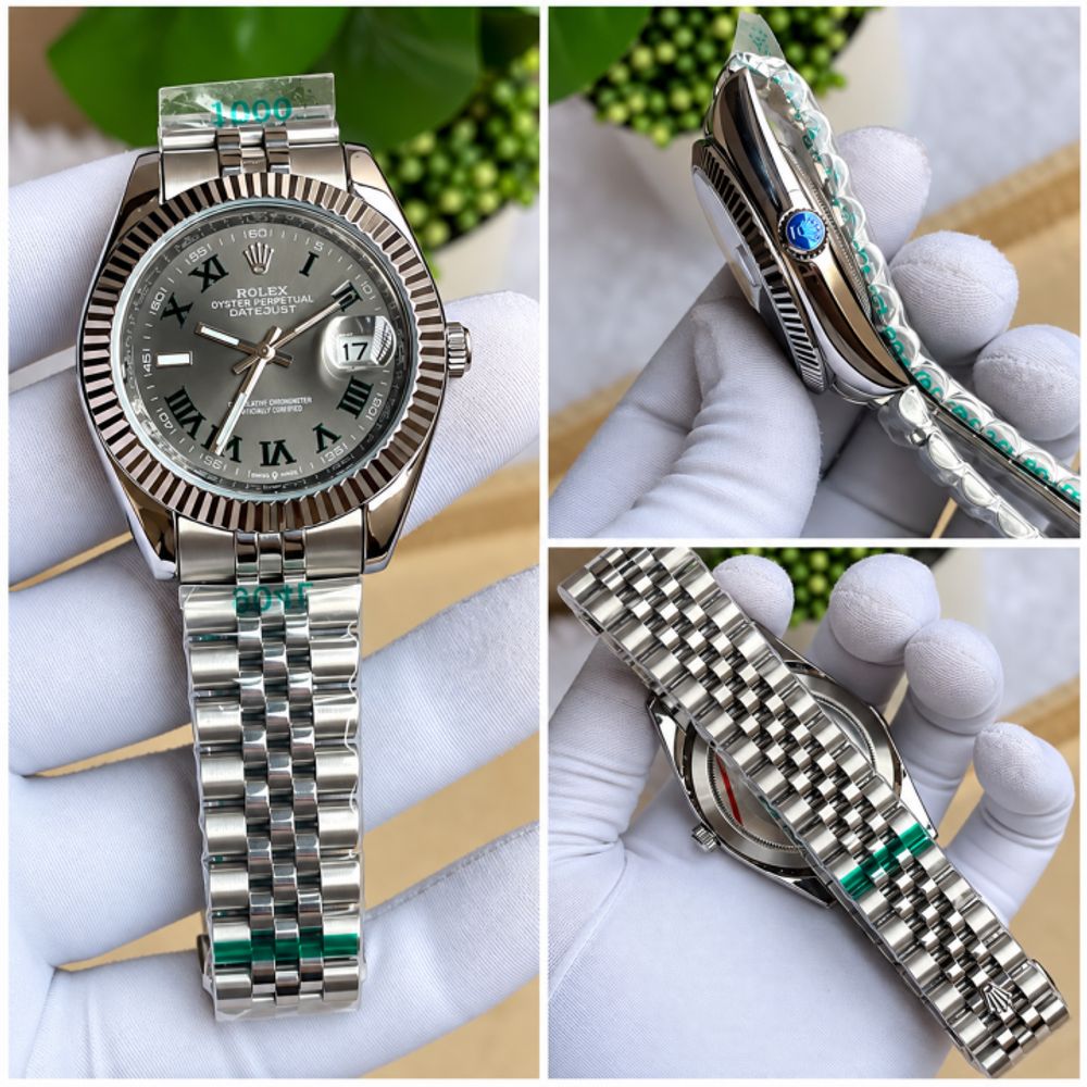 Rollex DateJust Automatic Premium FST Jubliee Silver Grey Dial AT468