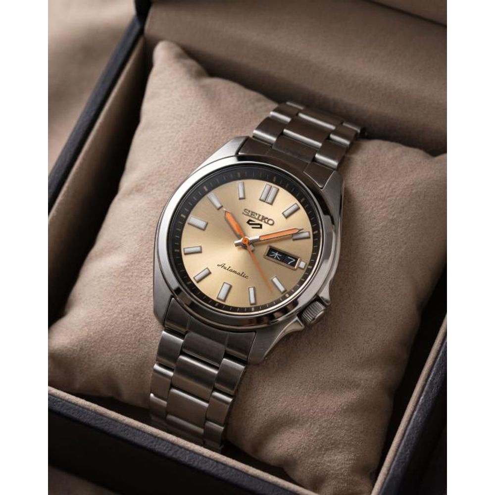 Seiko_o 5 Sports SNXS Automatic yellow