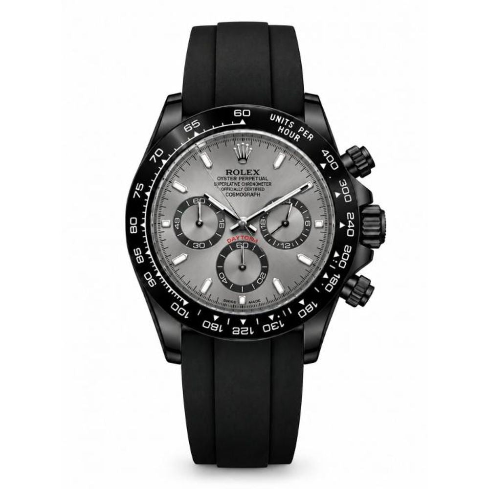 Roleex Daytona Rubber Grey Heavy Quality