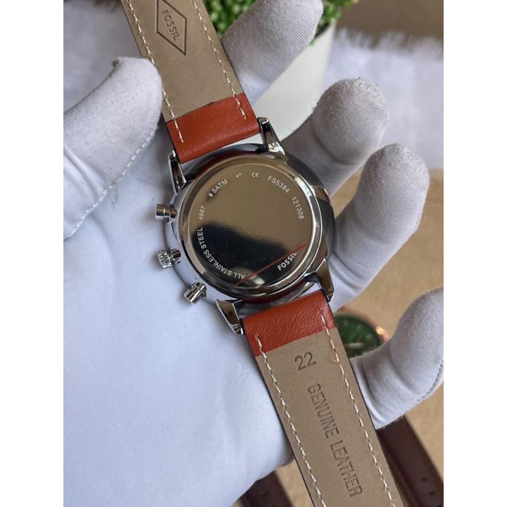 Fosil Neutra Chrono Orange Green Dial AT403