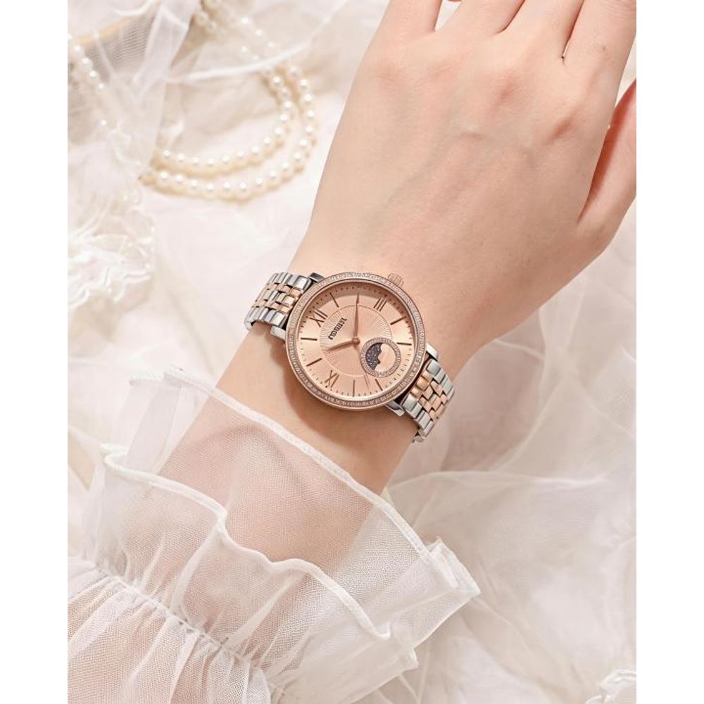 Fossiil Jacqueline Sun Moon Multifunction 2Ton Rose Gold Pink