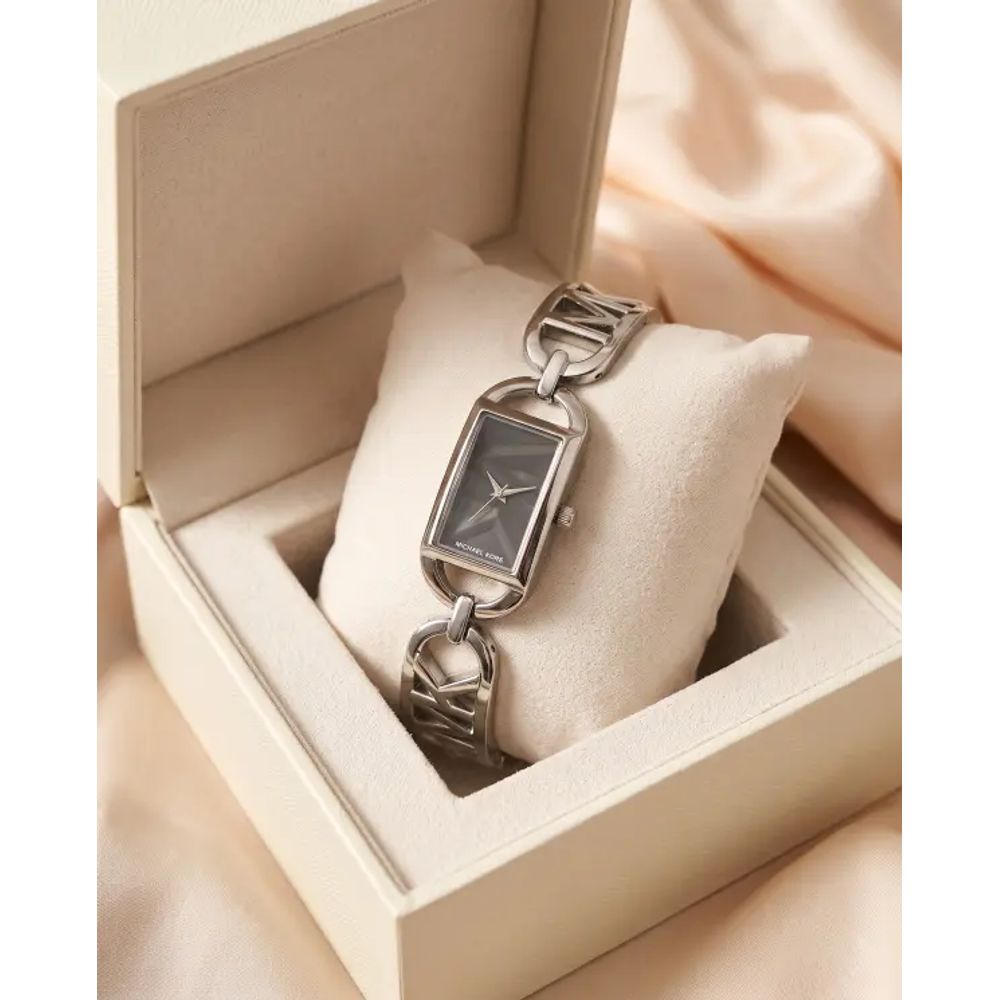 Michael_l Kors Empire Silver-Black