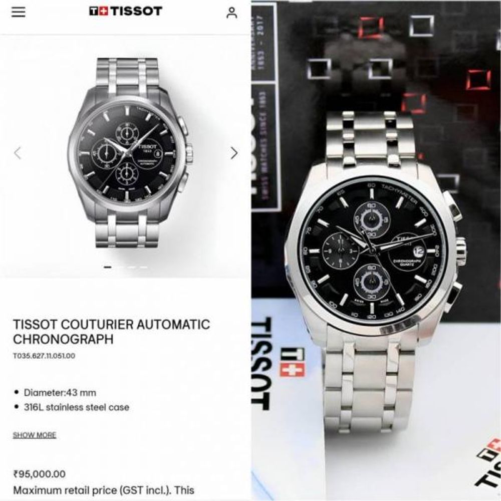Tisso 1853 Couturier Chronograph (All working)
