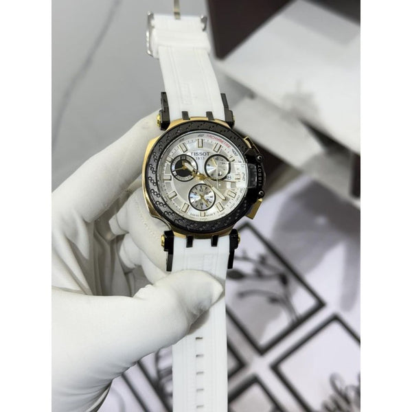 TISOT T RACE CHRONOGRAPH WHITE GOLD  1145