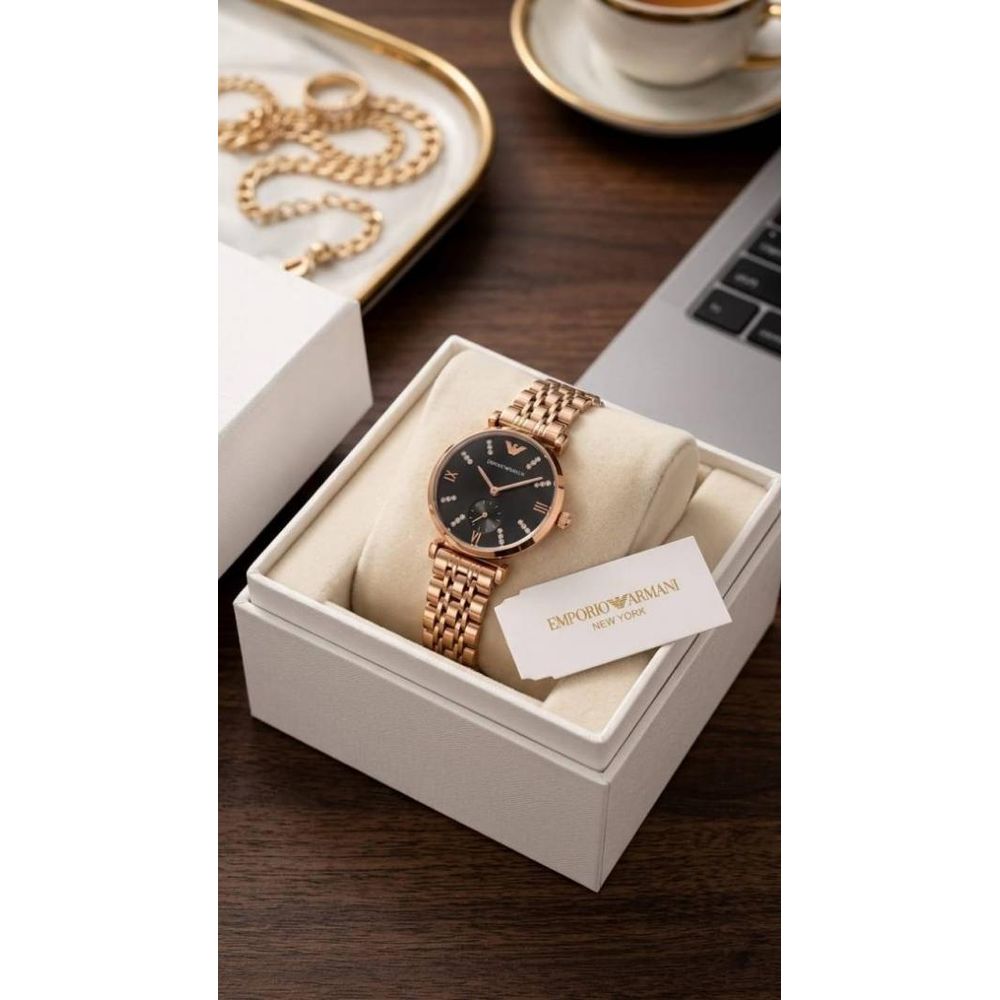 Emporio Armaann_i Classic Copper black crno dimond