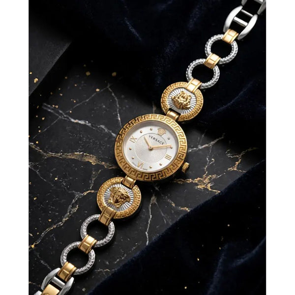 Versace La Greca Stud Icon 2Ton White