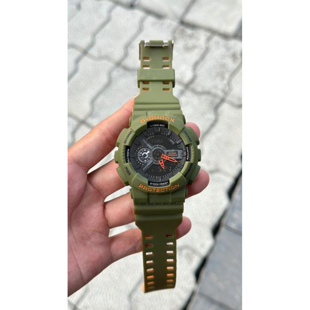G shock GA 110RG-7ADR digital analog silicon strap