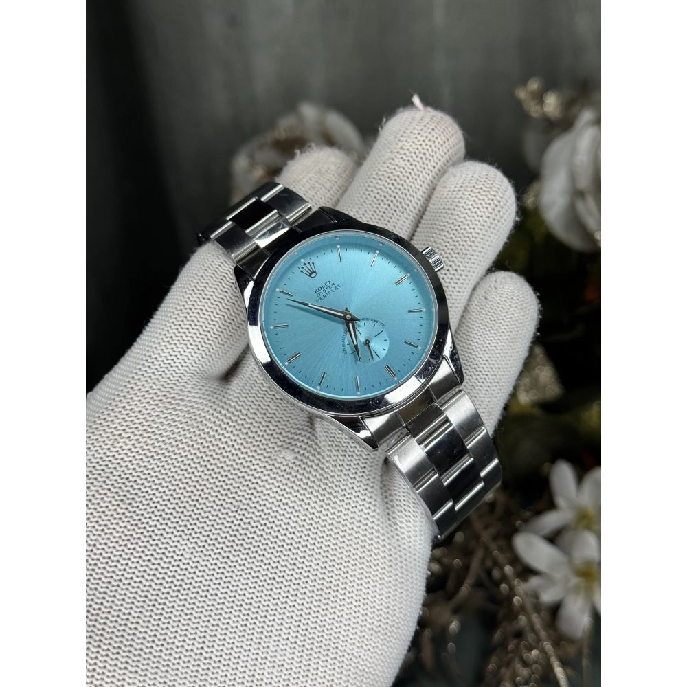 Role x Veriflat Silver Tiffany Blue Premium Watch