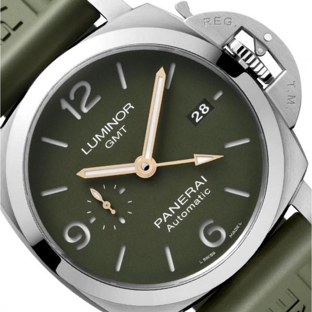 Panerai Luminor 1950 01056 Green Dial Stainless Steel 44.0 mm Mahendra Singh Dhoni HVY 62