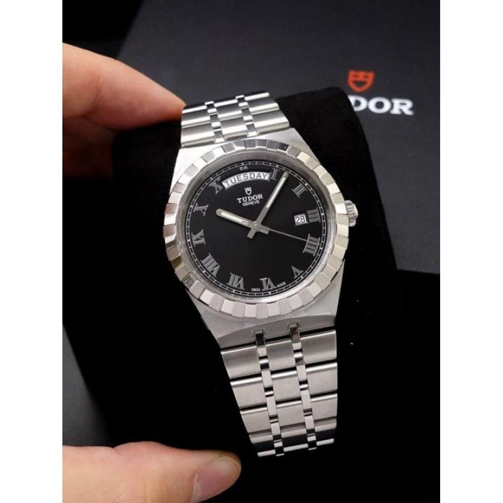 Tudor Royal automatic silver Black Roman 946