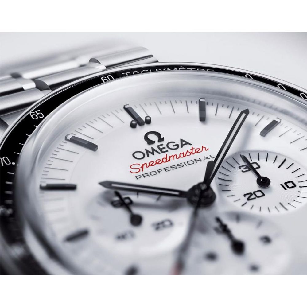 Omegha Speedmaster Moonwatch Professional silver white Chronograp