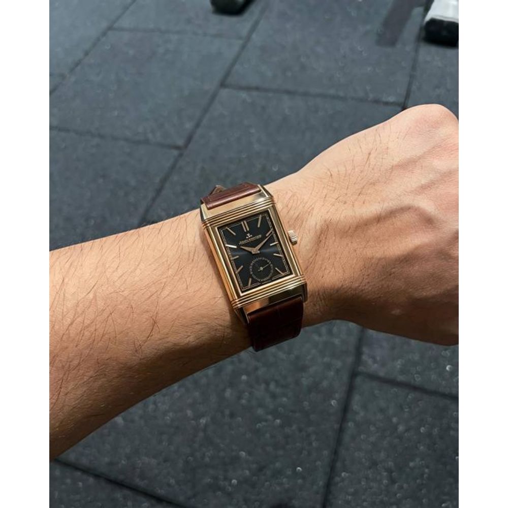 Jaegar-Le Coultre Reverso Tribute Duoface Small Seconds brown copper black