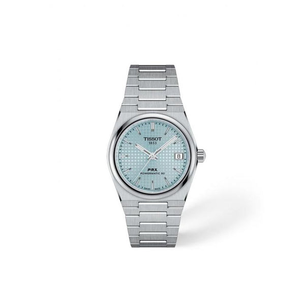 Tissoot PRX Powermatic 80 Silver Ice-Blue Dial Ladies