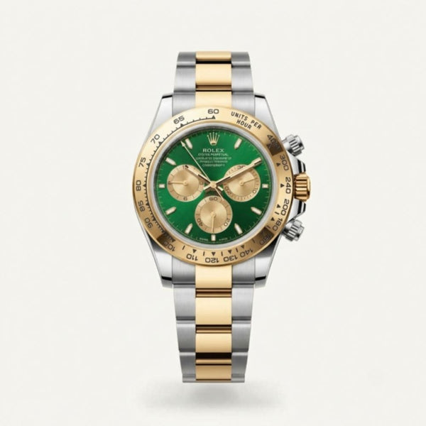 Rolee_x Oyster Perpetual Daytona Chosmograph 2Ton-Gold-Green-Gold Chronograph