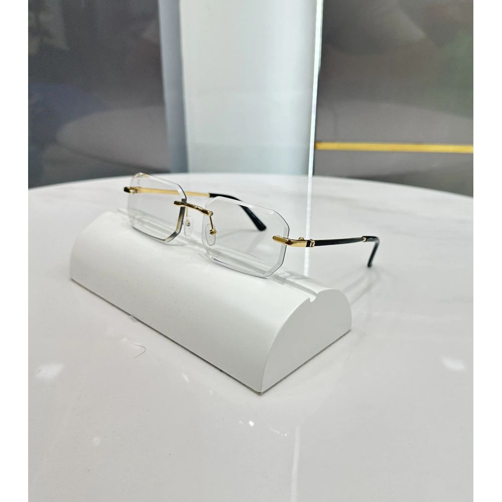 Louis Vuitto n Gold Black Premium Glasses 1103
