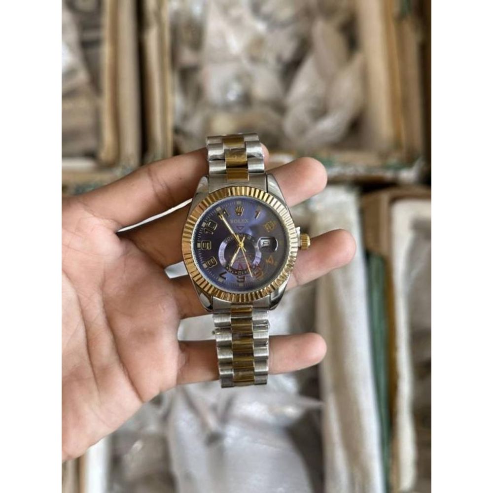 Role Oyster Skydweller Quartz Navy